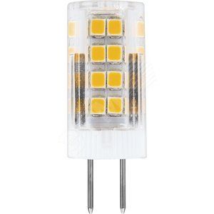 Лампа светодиодная  G4  7 Вт 230В капсульная (теплый) FERON