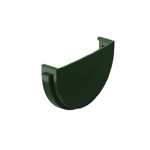 Заглушка желоба ПВХ, СТАНДАРТ Дёке,ф80 мм зелёная (6005)