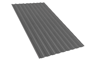 Профлист МП20, ПЭ 7024 серый графит  3000х1,15м х0,45мм