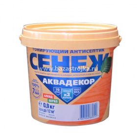 Антисептик Сенеж Аквадекор 105 калужница, 0,9 кг алкид+акрил