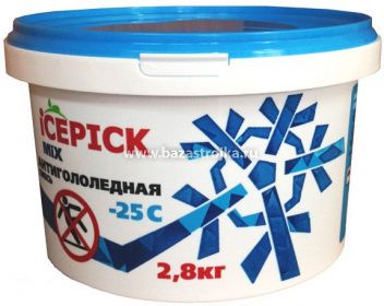 Антигололедная смесь Icepick MIX 2,8кг