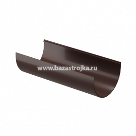 Желоб водосточный ПВХ, ПРЕМИУМ Дёке, ф85 мм. 3 м. шоколад (8019)