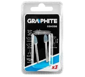 Шарошка пуля  6х10/хв.3,2мм по металлу GRAPHITE 55H056 ( 3шт)