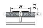 Порог алюмин стыкоперекр. 37,0х1350мм ОРЕХ