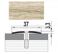 Порог алюмин стыкоперекр. 37,0х1350мм ДУБ БЕЛЕНЫЙ