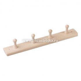 Вешалка банная для полотенец 3 крючка эконом ОСИНА