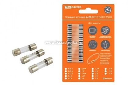 Вставка плавкая Н520Б 5х20 10А TDM